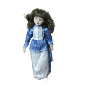 Limited Edition Rose Collection Fine 16" Bisque Porcelain Doll Kitty - READ